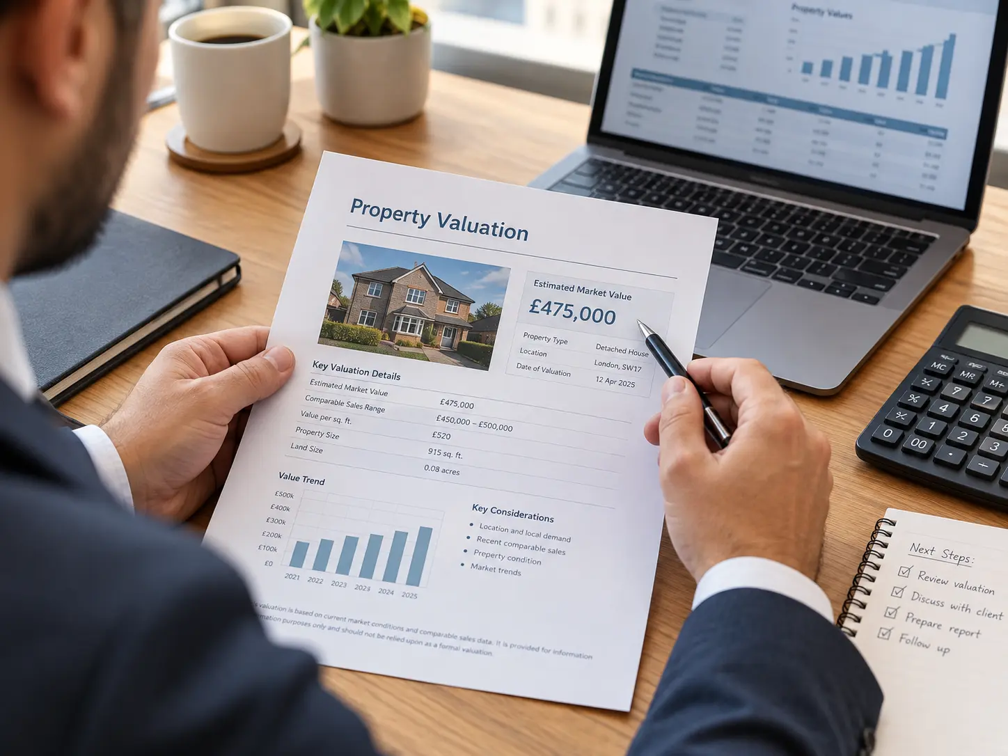 Capital Gains Tax adviser in Colchester reviewing a property sale calculation